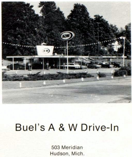 A&W Restaurant - Hudson - 503 S Meridian Rd - Old Yearbook Ad (newer photo)